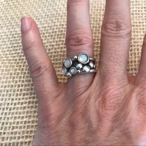 💥Boho .925 sterling and moonstone ring